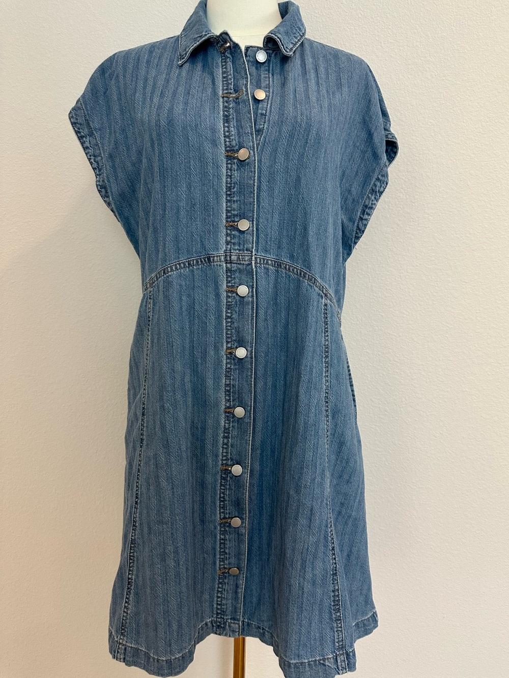Universal Thread Light Blue Denim Shirt Dress